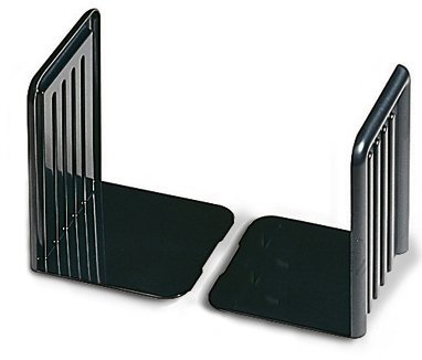 Zarážka na knihy, 2ks černá
