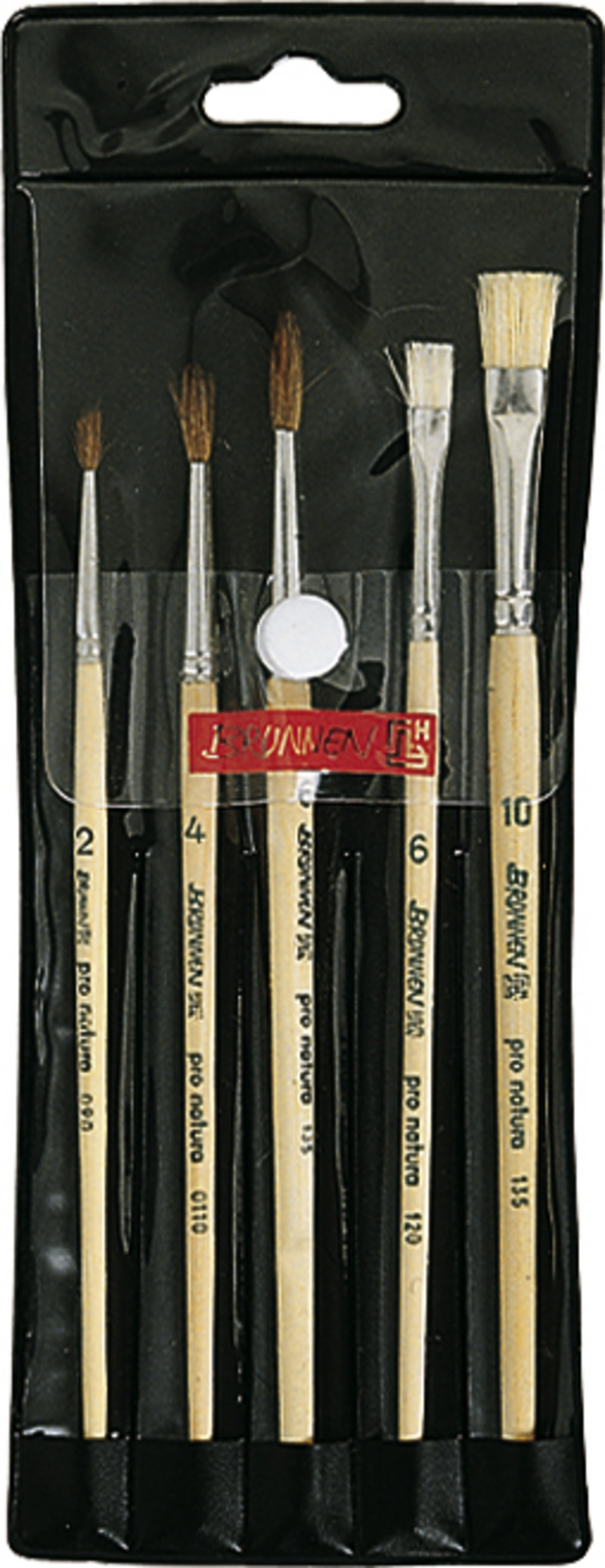 Sada štětců přírodní 5ks 