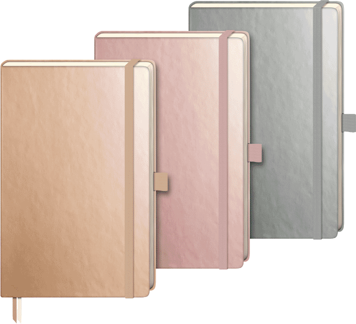 Blok A5 Kompagnon tečkovaný metalický mix barev