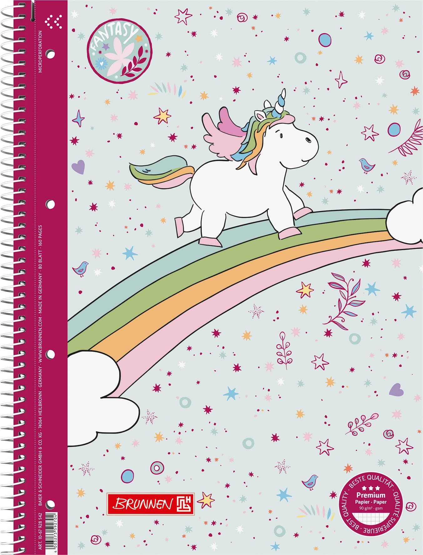 Student blok A4 jednorožec 80 listů čtverečkovaný 90g
    