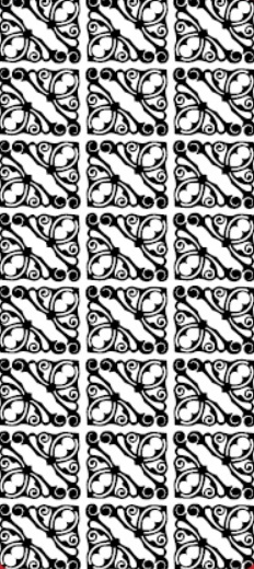 Kontury 10x23 - rohy kudrlinka, stříbrné