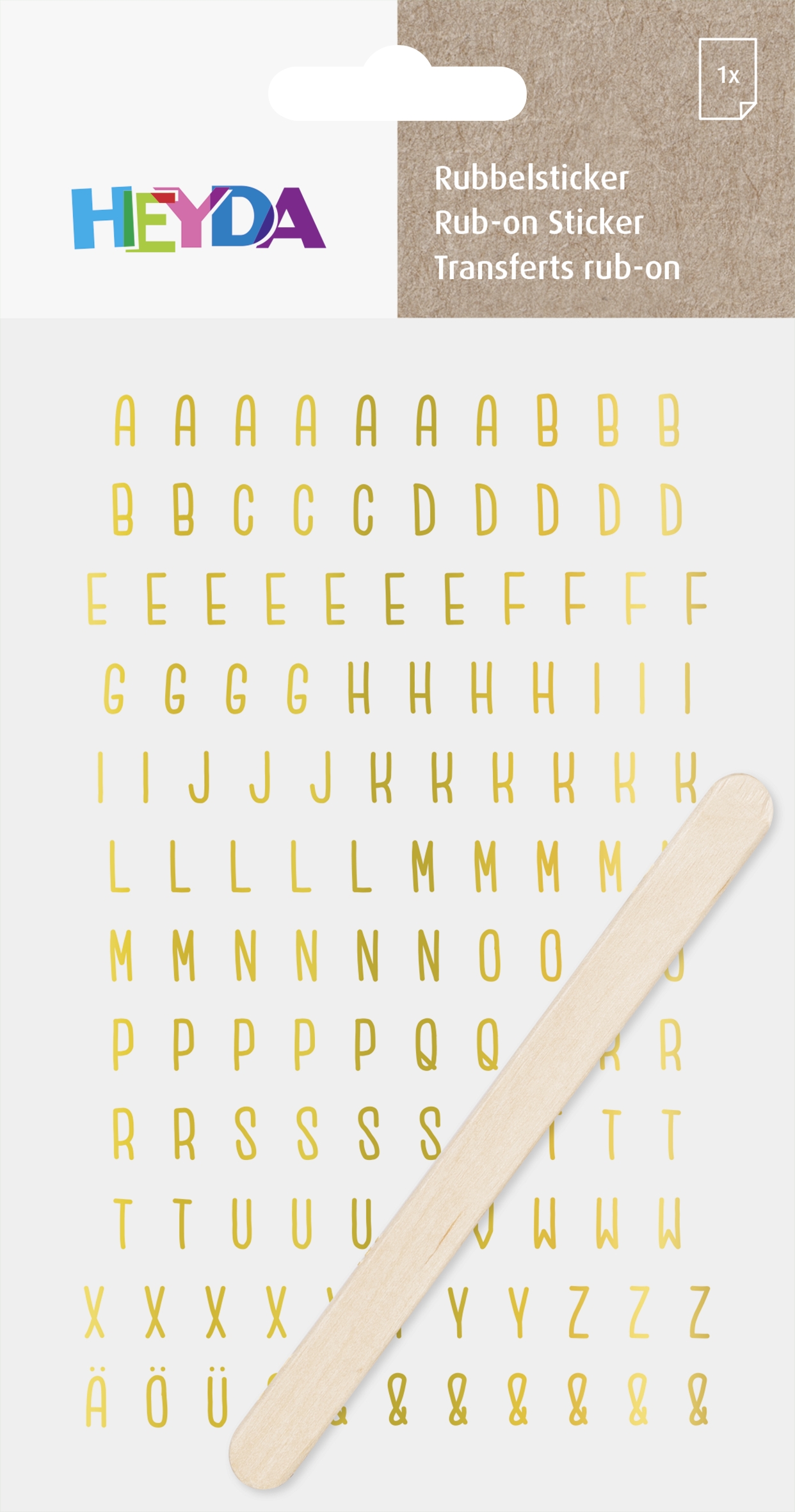 Propisoty 10x19 cm - písmena zlaté