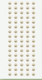 Samolepky perly kulaté střední 80ks