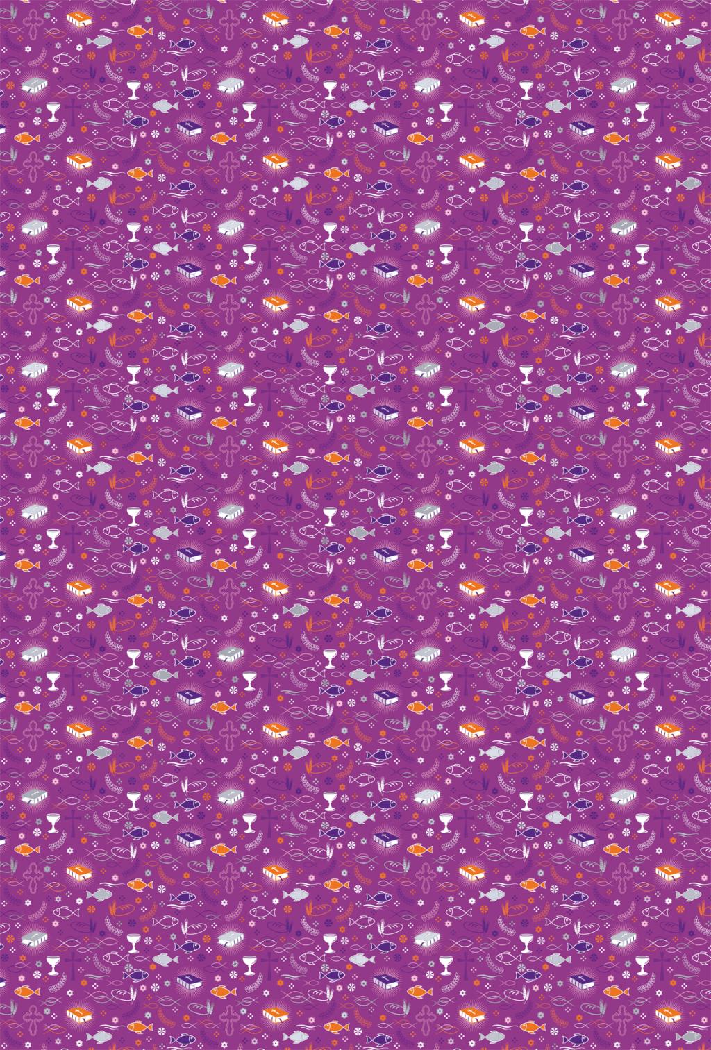 10 ks Karton A4 200g fialový