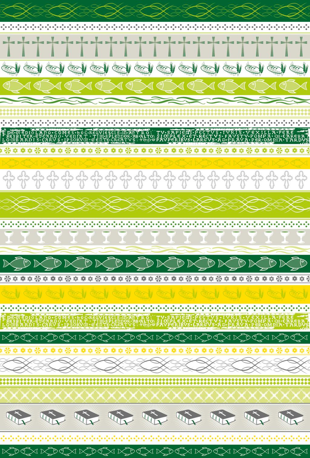 10 ks Karton A4 200g Bordura zelená