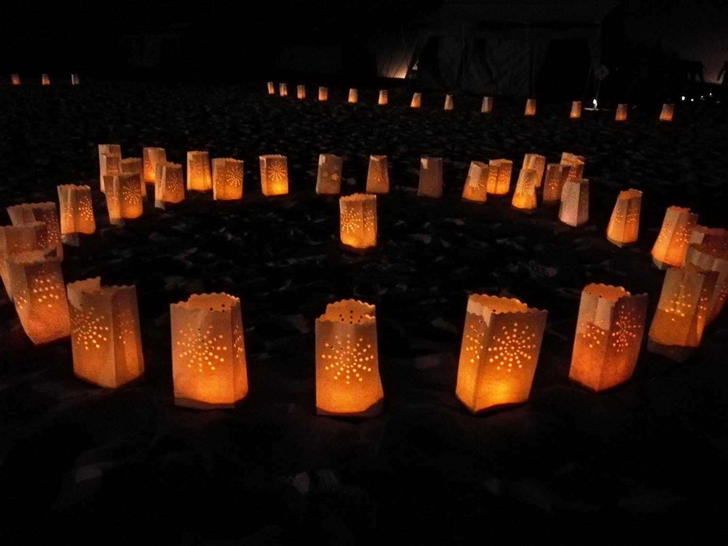 Sáčky na svíčky 26x15x11cm červené - slunce, 6ks