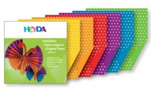 66 ks Origami 10x10 70g puntíkatý