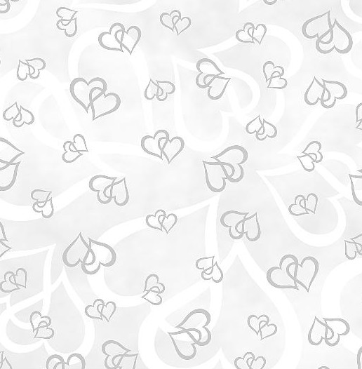 25 ks Transparentní papír A4 115g - srdce stříbrné