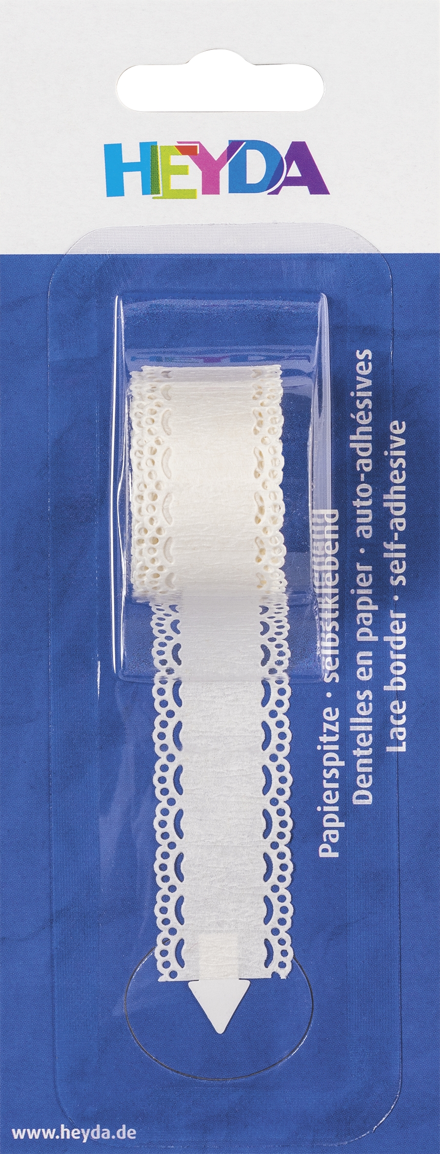 Samolepicí krajka 2 m - 21 mm bílý