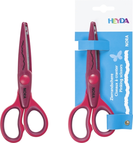Ozdobné nůžky Nora červené