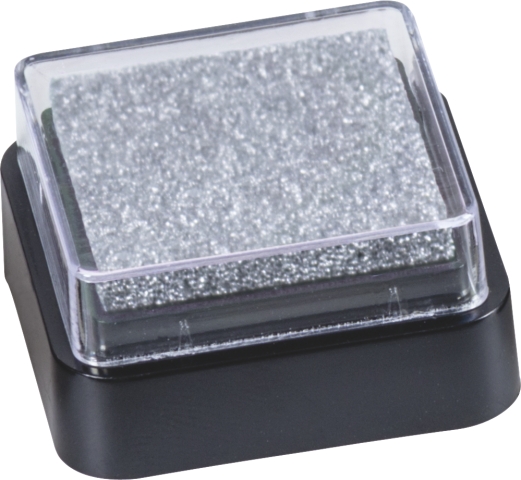 10 ks Razítk. polštářek 3x3 stříbrný