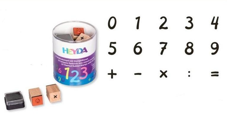 15 ks Razítka čísla