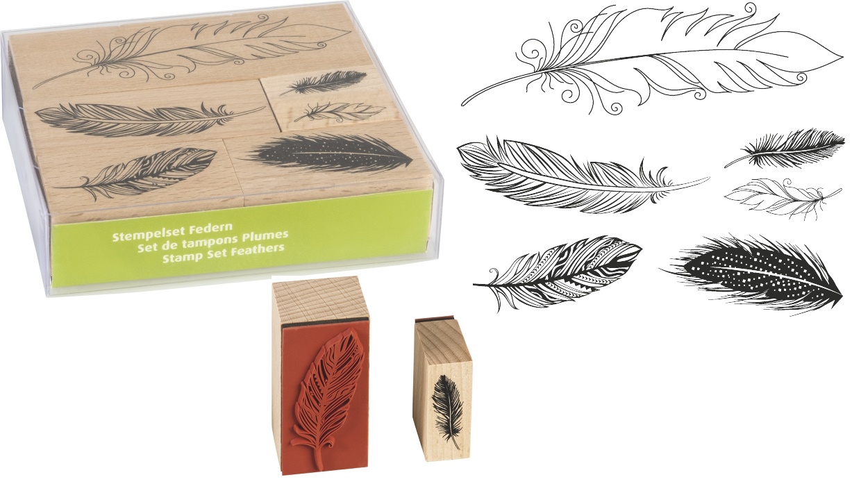 Set razítek peří