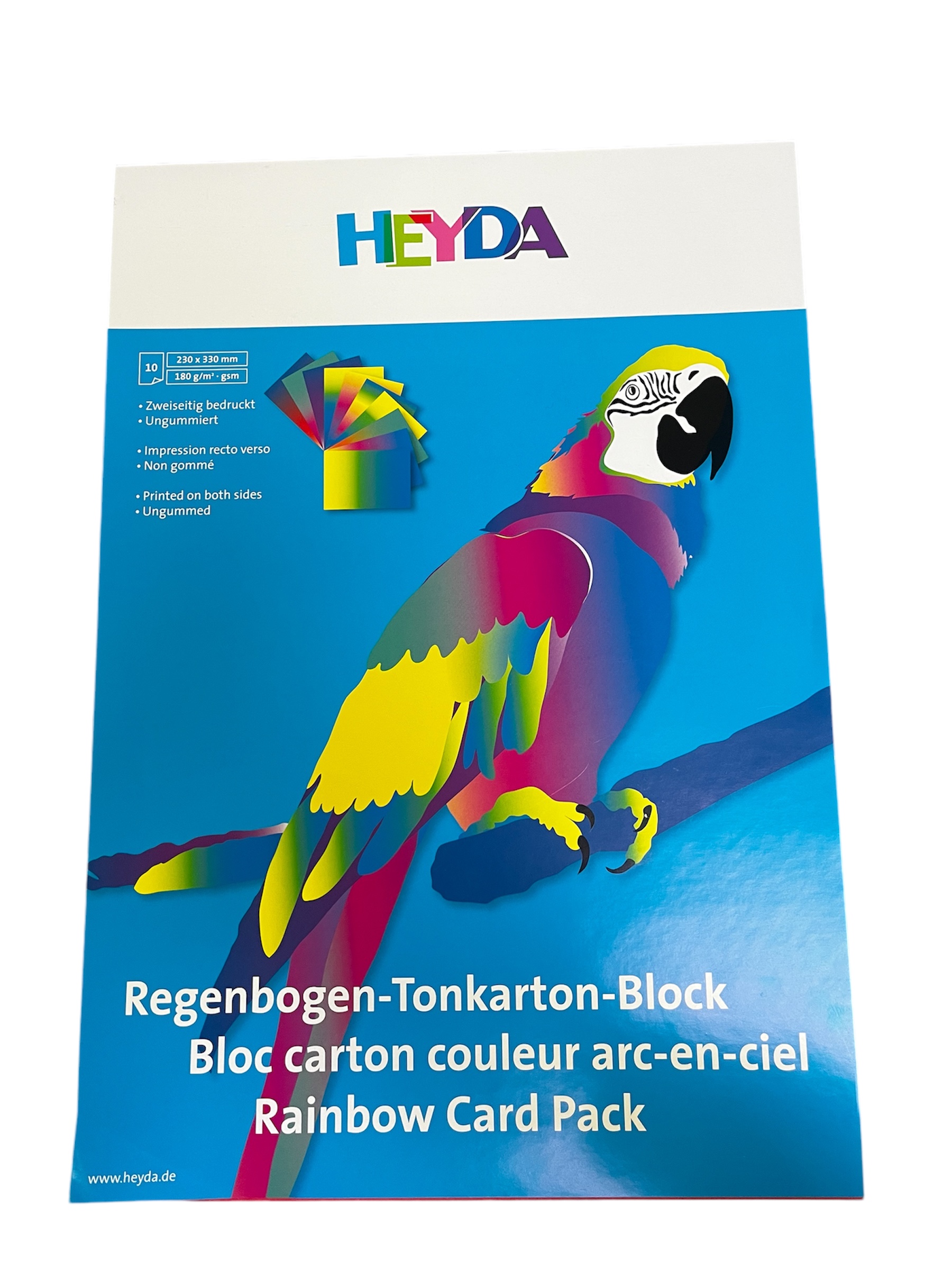 Blok papoušek duha 22,5x32,5 300g 10 listů