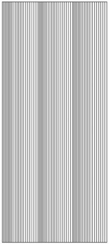 Kontury 10x23 - jemné pruhy, stříbrné