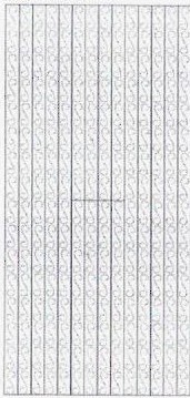 Kontury 10x23 - proužky bordura, stříbrné