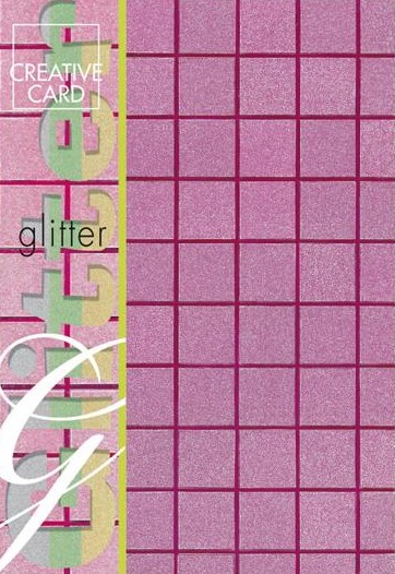 4ks Papír Čtverce A4 215g růžový