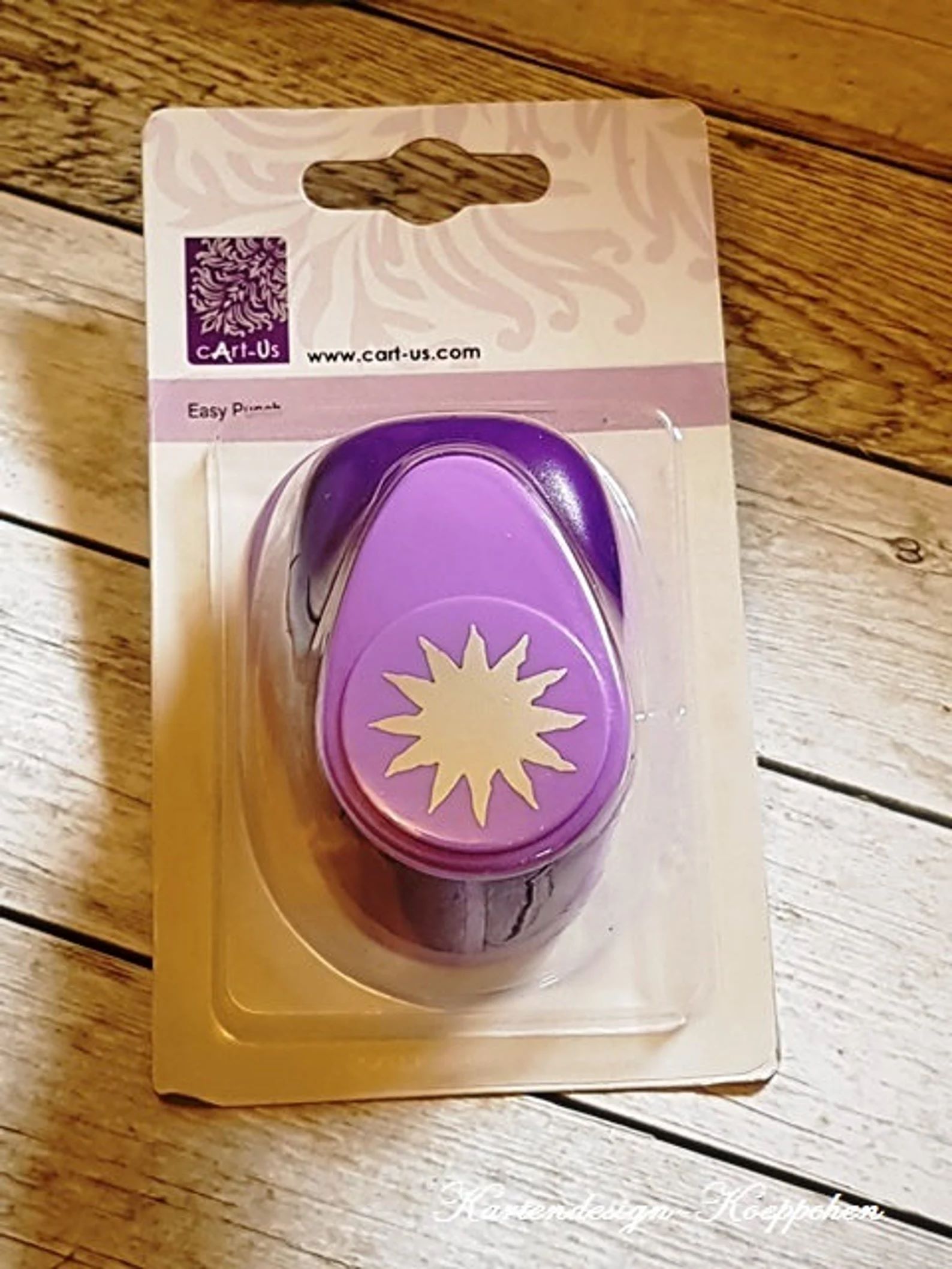 Děrovač fialový 25mm - sluníčko