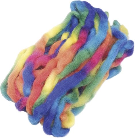 Ovčí vlna 25g duhová