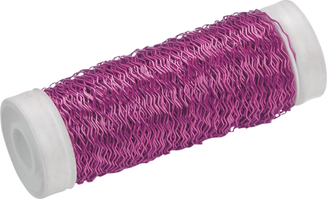 Drát vlnka, 50 m, průměr 25 mm pink