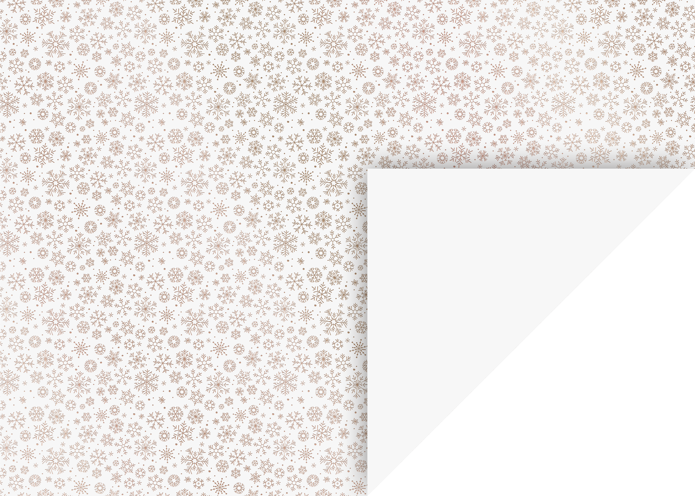 10 ks Karton 50x70 bílý, měděné vločky, 240 g