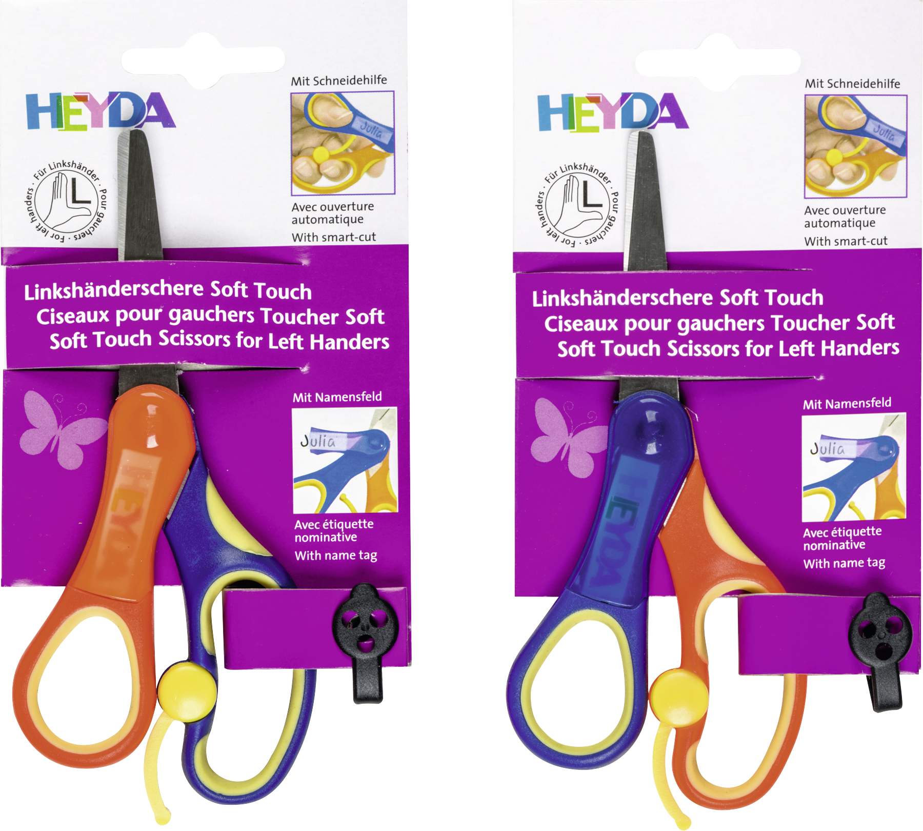 Nůžky dětské pro leváky kulaté soft touch