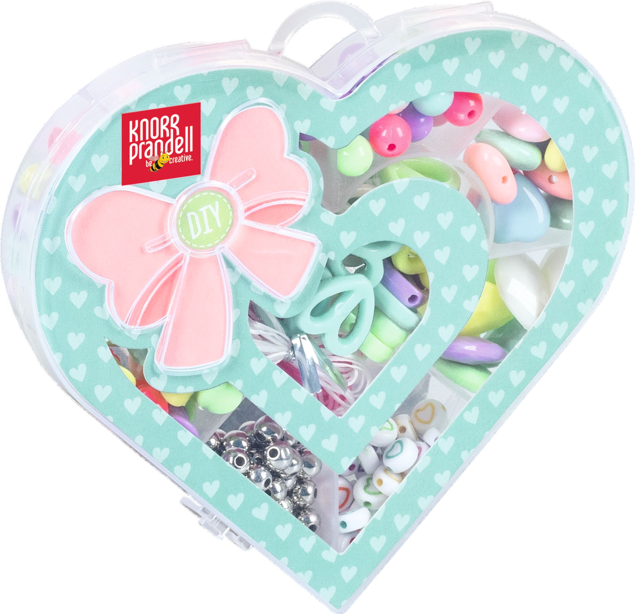 Korálkový set - srdce