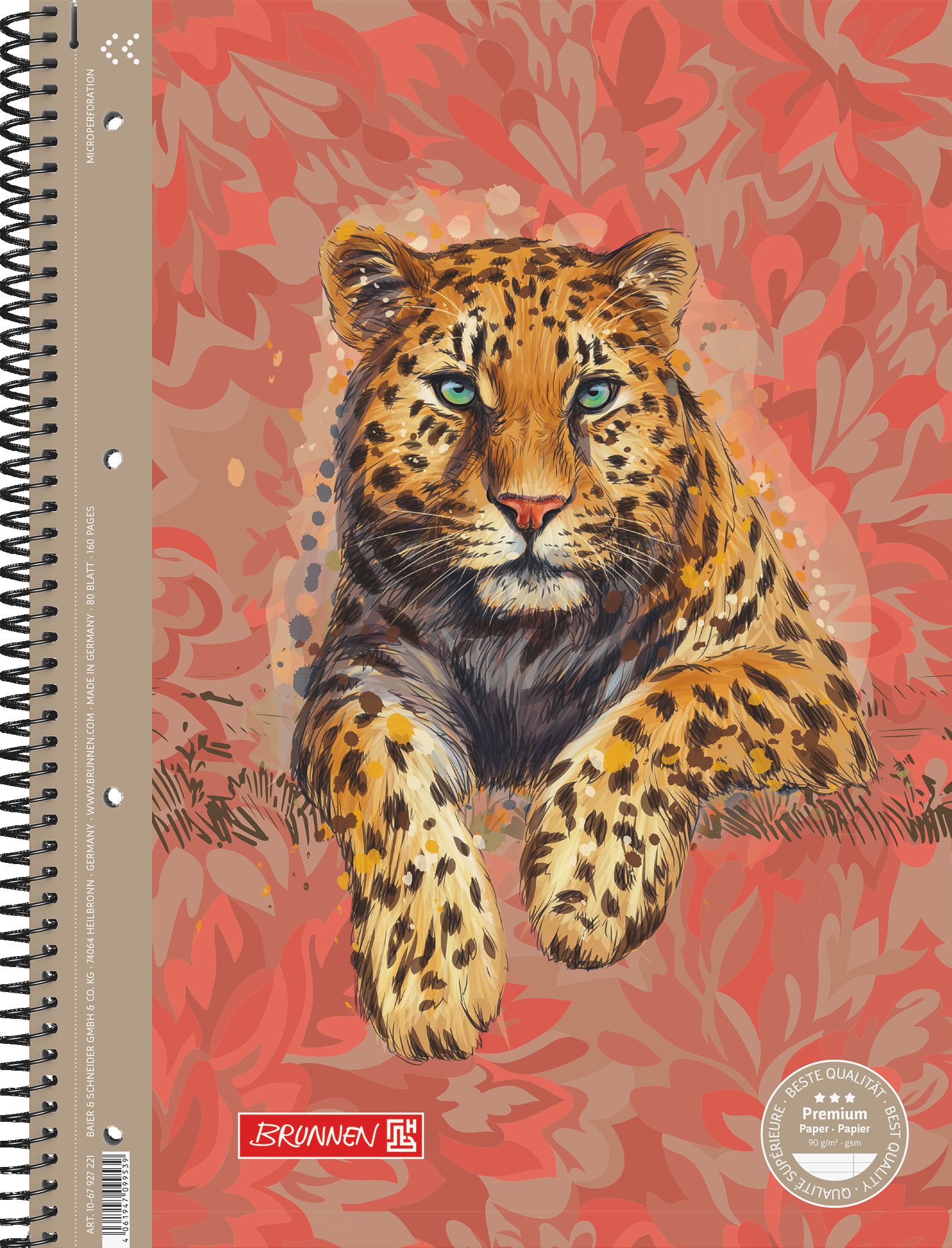 Student blok tygr, A4 linka, 90g, 80 listů