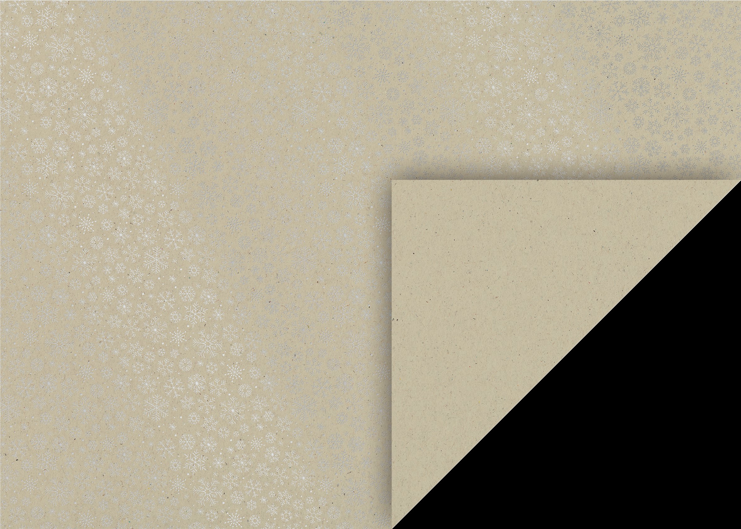 10 ks natur kartonů 50x70 vločky stříbrné, 220 g