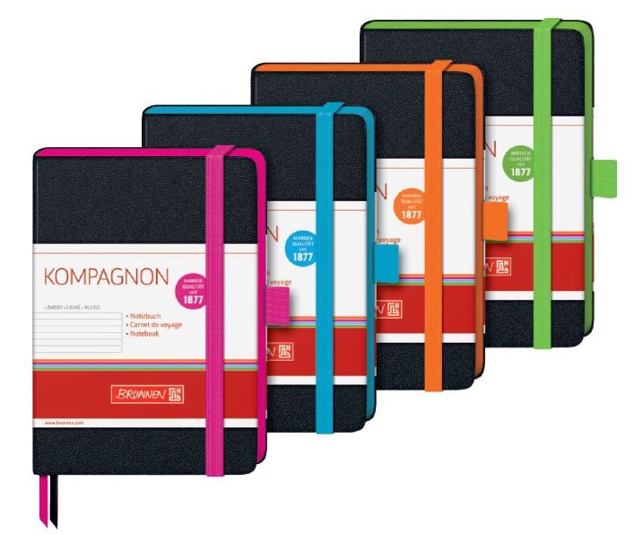 Blok A6 Kompagnon čtver., černý, guma růžová