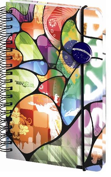 Blok A6 spirálový REVERSE, 96 listů, linkovaný, polypropylen