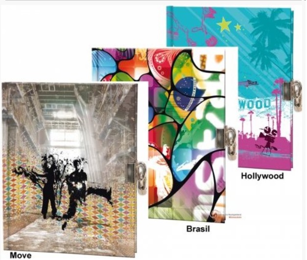 Deníček se zámkem Reverse14x17 cm, 72 listů