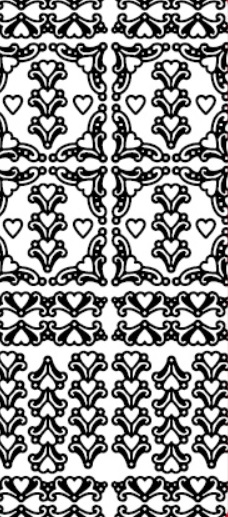 Kontury 10x23 - rohy srdce, zlaté