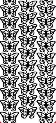 5ks Kontury 10x23 - motýlci, zlaté