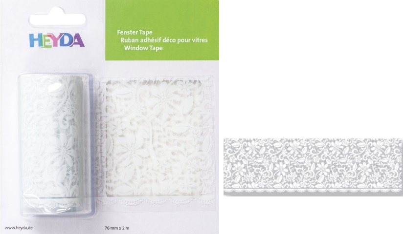 Okenní páska 7,6cm x 2m folie, krajka