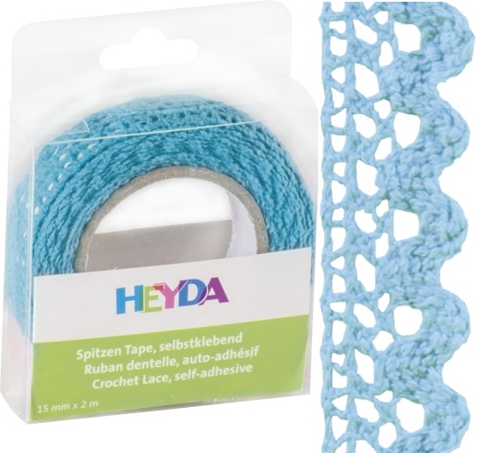 Páska samolepicí 1,5cm x 2m textilní modrá