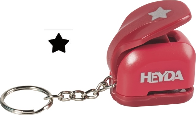 Děrovačka přívěsek - hvězda