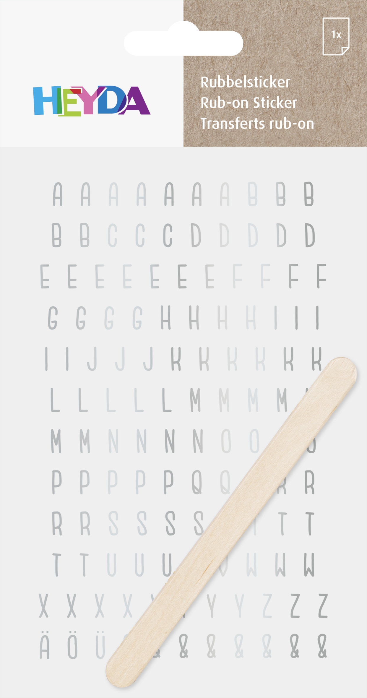 Propisoty 10x19 cm - písmena stříbrné