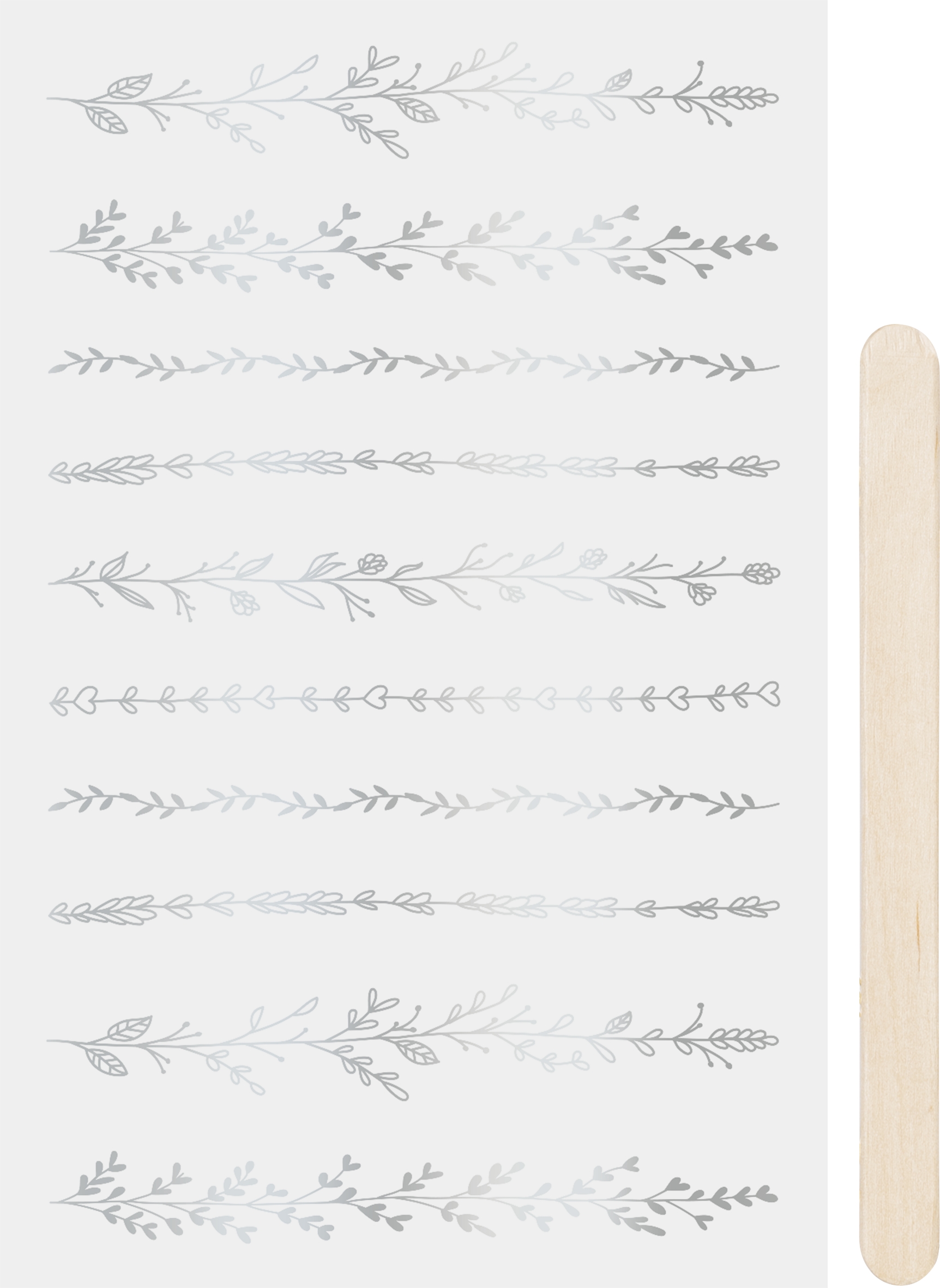 Propisoty 10x19 cm - bordury stříbrné