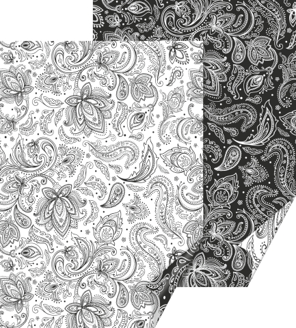 10 ks Karton 50x70 300g - Art, bílý/černý