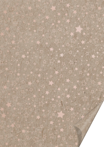 10 ks Karton A4 220g - hvězdičky, měděný/ béžový