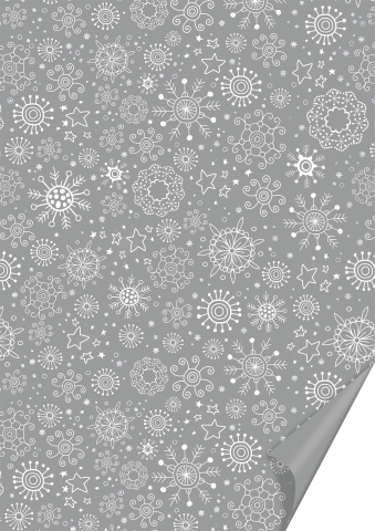 10 ks Karton A4 200g vločky stříbrné