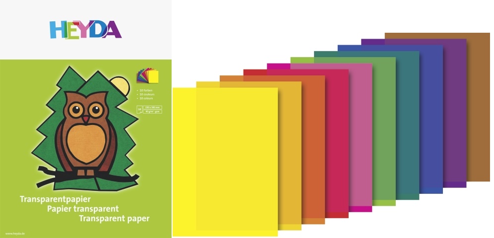 Blok transparentních papírů sova, 40g