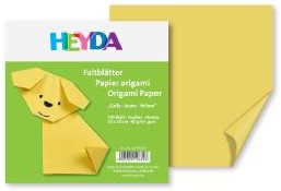 Origami papír 100ks žlutý - 15x15cm