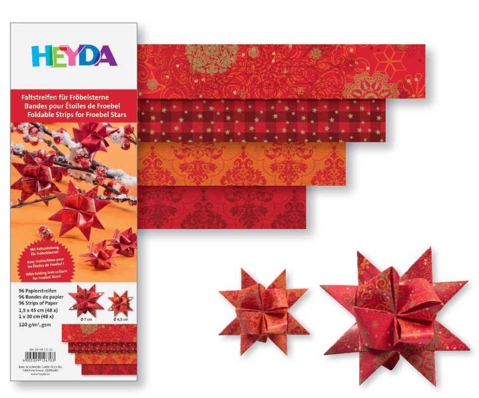 Proužek červený 96ks - 120g, 1x30 a 1,5x45 