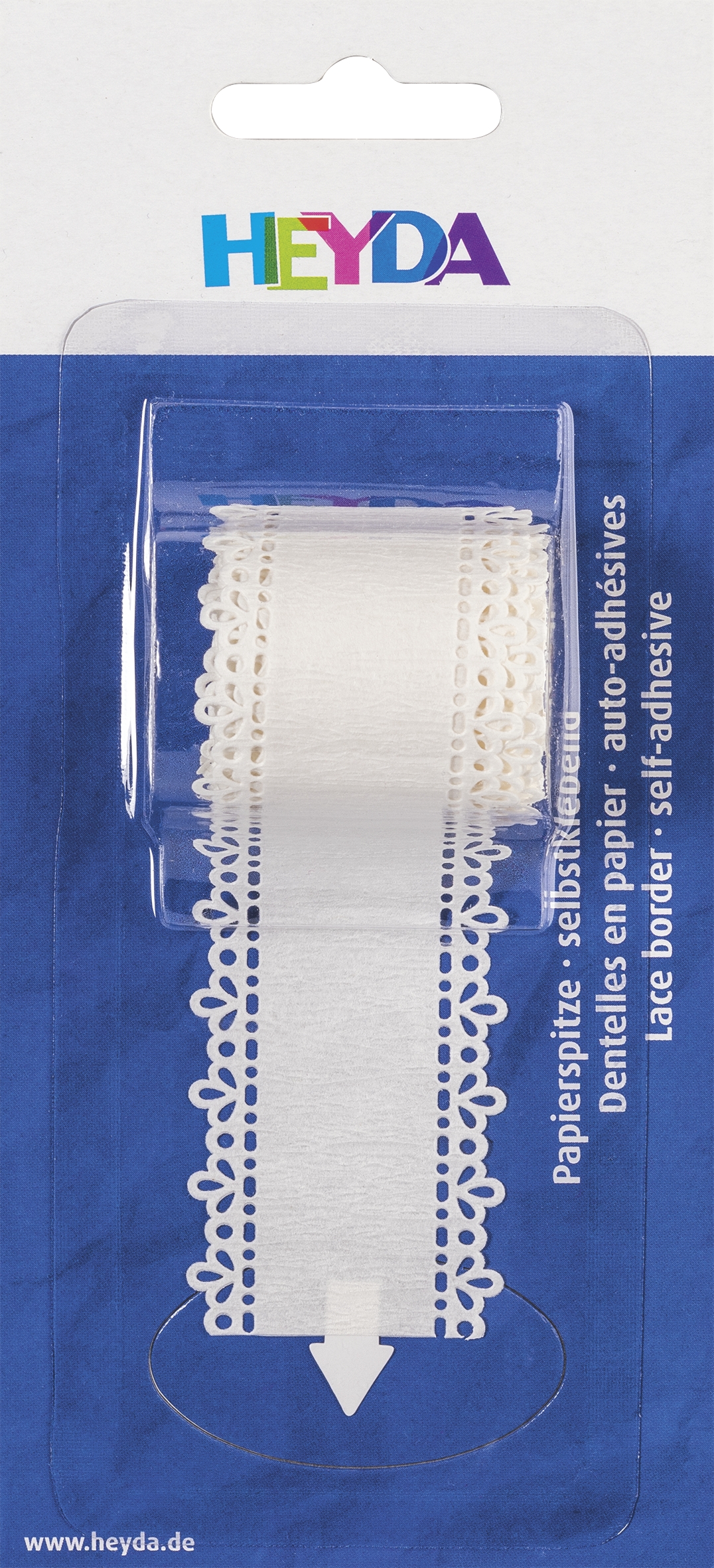 Samolepicí krajka 2 m - 35 mm bílý