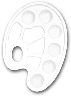 Malířská paleta - 10 polí