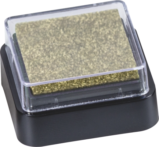 10 ks Razítk. polštářek 3x3 zlatý