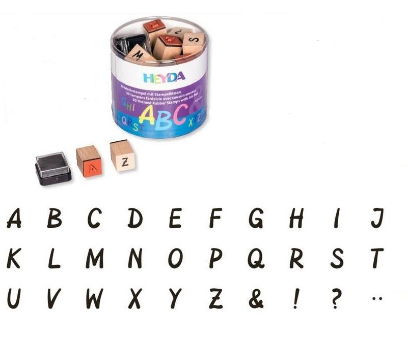 30 ks Razítka - abeceda