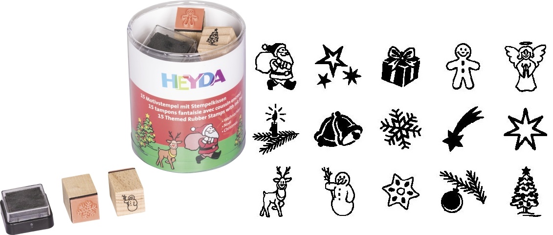 15 ks Razítka - vánoce